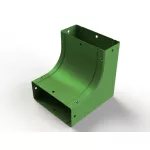   BASOR 200171 Vízzáró fém csatorna függőleges külső/belső sarokidom 90° IP65 CCCT 40X80 FSP 6011