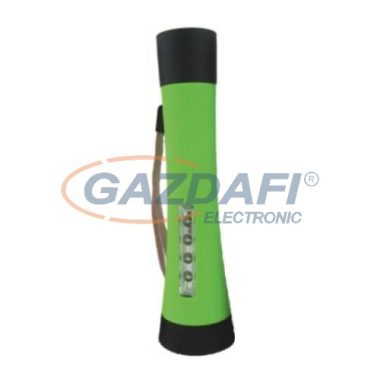 BC-LUX LED kézilámpa 1W+4 LED IP54 zöld