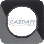   BERKER 10112145 1-es keret , univerzális, fényes fekete, R.1; 80,7mm x 80,7mm