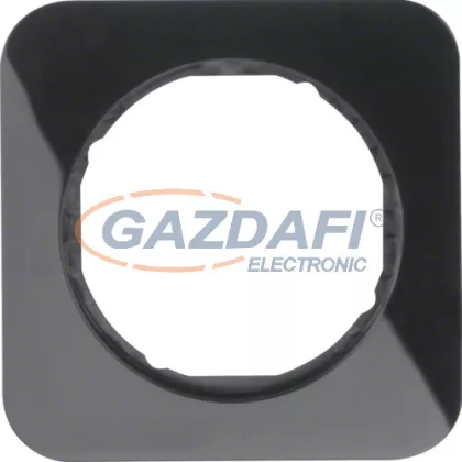   BERKER 10112145 1-es keret , univerzális, fényes fekete, R.1; 80,7mm x 80,7mm