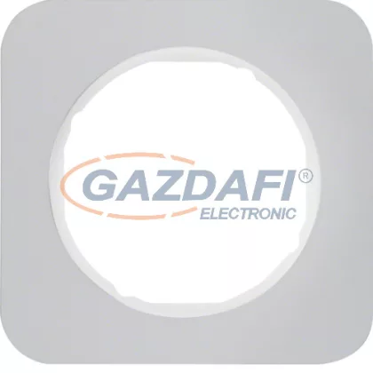   BERKER 10112174 1-es keret , univerzális, alu féher, R.1; 81,2 mm x 81,2 mm