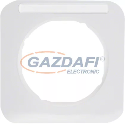   BERKER 10112179 1-es keret, feliratozható, R.1, fényes fehér; 80,7mm x 80,7mm