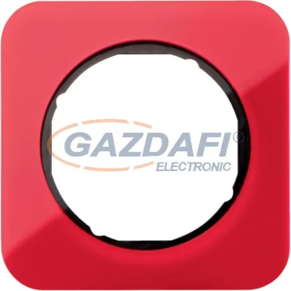   BERKER 10112344 1-es keret , univerzális, piros akri/fekete, R.1; 81,2 mm x 81,2 mm