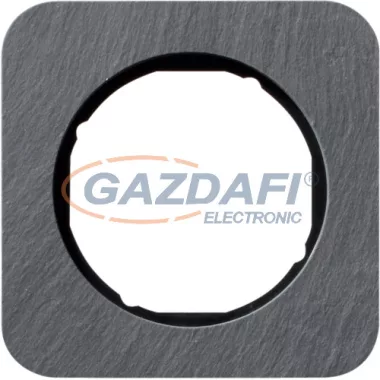 BERKER 10112384 1-es keret , univerzális, pala/fekete, R.1; 81,2 mm x 81,2 mm