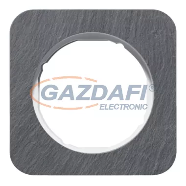 BERKER 10112389 1-es keret , univerzális, pala/fehér, R.1; 81,2 mm x 81,2 mm