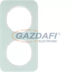   BERKER 10122109 2-es keret , univerzális, menta üveg, R.1; 152,2mm x 81,2 mm