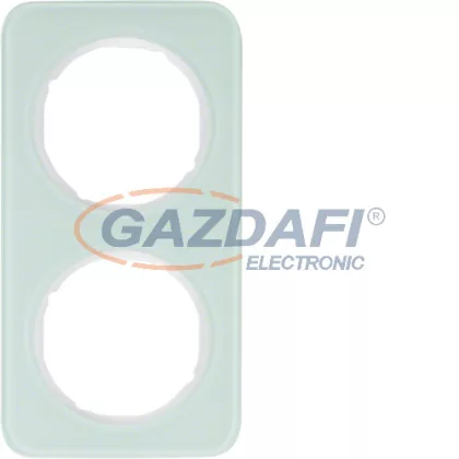   BERKER 10122109 2-es keret , univerzális, menta üveg, R.1; 152,2mm x 81,2 mm