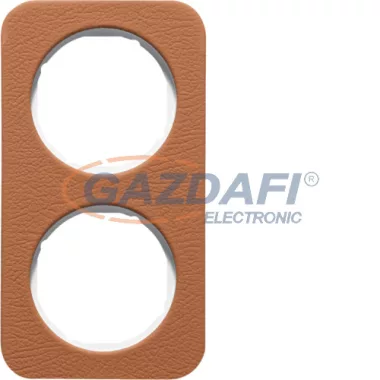 BERKER 10122369 2-es keret , univerzális, bőr/fehér, R.1; 152,2mm x 81,2 mm BERKER 10122369 2-es keret , univerzális, bőr/fehér, R.1; 152,2mm x 81,2 mm