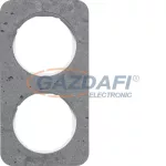   BERKER 10122379 2-es keret , univerzális, beton/fehér, R.1; 152,2mm x 81,2 mm