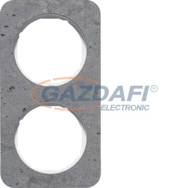 BERKER 10122379 2-es keret , univerzális, beton/fehér, R.1; 152,2mm x 81,2 mm