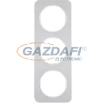   BERKER 10132174 3-as keret , univerzális, alu féher, R.1; 223,2mm x 81,2mm