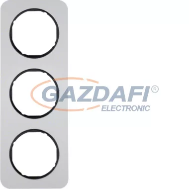 BERKER 10132184 3-as keret , univerzális, alu/fekete, R.1; 223,2mm x 81,2mm