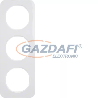   BERKER 10132189 3-as keret , univerzális, fényes fehér, R.1; 222,7mm x 80,7mm