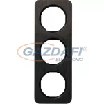   BERKER 10132354 3-as keret , univerzális, fa/fekete, R.1; 223,2mm x 81,2mm