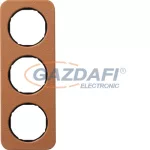   BERKER 10132364 3-as keret , univerzális, bőr/fekete, R.1; 223,2mm x 81,2mm
