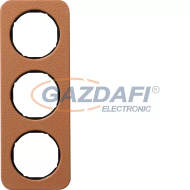 BERKER 10132364 3-as keret , univerzális, bőr/fekete, R.1; 223,2mm x 81,2mm