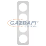   BERKER 10142174 4-es keret , univerzális, alu féher, R.1; 294,2mm x 81,2mm