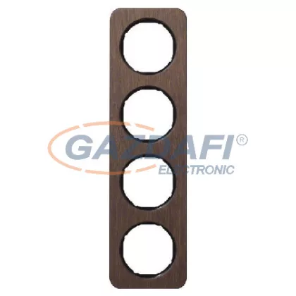   BERKER 10142354 4-es keret , univerzális, fa/fekete, R.1; 223,2mm x 81,2mm