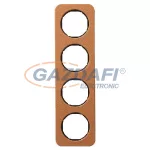   BERKER 10142364 4-es keret , univerzális, bőr/fekete, R.1; 223,2mm x 81,2mm