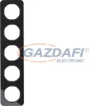   BERKER 10152116 5-ös keret , univerzális, fekete üveg, R.1; 365,2 mm x 81,2mm