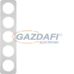   BERKER 10152174 5-ös keret , univerzális, alu féher, R.1; 365,2 mm x 81,2mm