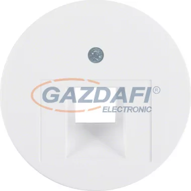 BERKER 14072089 fedlap szimpla informatikai aljzatra , fényes fehér, R.1, R.3, R.8