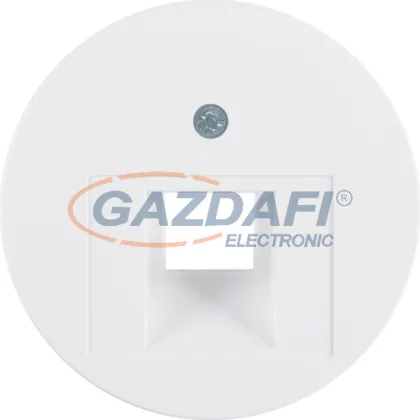   BERKER 14072089 fedlap szimpla informatikai aljzatra , fényes fehér, R.1, R.3, R.8