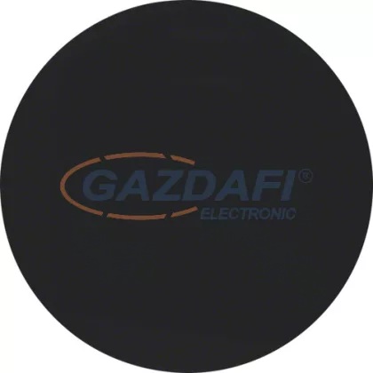   BERKER 16202045 1 pólusú fedlap , fényes fekete, R.1, R.3, R.8