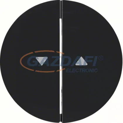   BERKER 16252045 fel/le nyíl szimbólumos fedap , fényes fekete, R.1, R.3, R.8