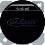   BERKER 16402045 süllyesztett Hotelkártya kapcsoló 230V 10A 1500W R.1/R.3 fényes fekete