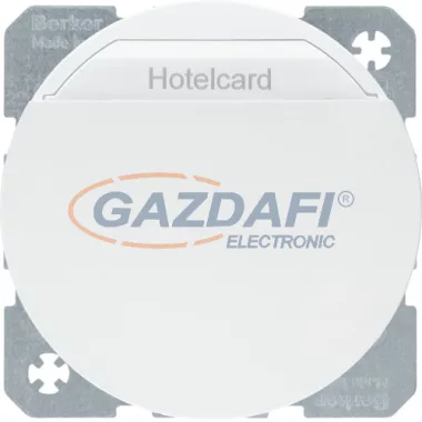 BERKER 16402089 süllyesztett Hotelkártya kapcsoló 230V 10A 1500W R.1/R.3 fényes fehér