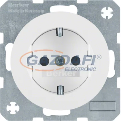   BERKER 41232089 süllyesztett dugalj fokozott érintésvédelemmel , fényes fehér, R.1, R.3, 250V, 16A