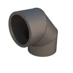 BRILON 188263 U - Szigetelt légtechnikai könyök 125; 90°-os