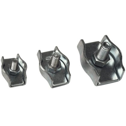   TRACON BSZ1-2 Sodronyszorító bilincs, szimpla, acél d=2-2,5mm, M4