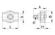 TRACON BSZ1-5 Sodronyszorító bilincs, szimpla, acél d=5mm, M5