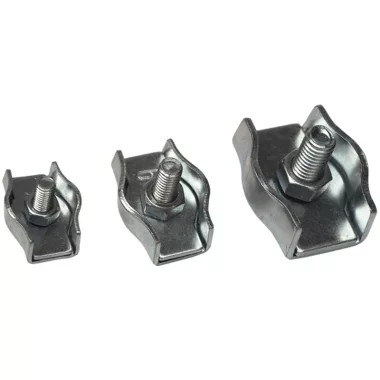 TRACON BSZ1-6 Sodronyszorító bilincs, szimpla, acél d=6mm, M6