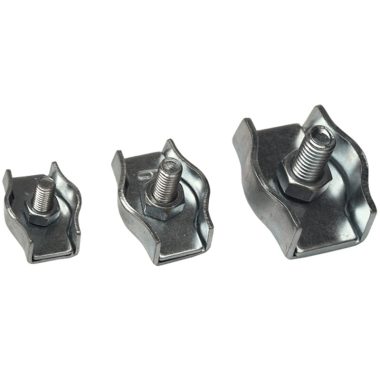 TRACON BSZ1-6 Sodronyszorító bilincs, szimpla, acél d=6mm, M6