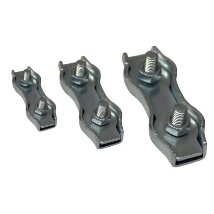   TRACON BSZ2-3 Sodronyszorító bilincs, dupla, acél d=3-3,5mm, M4