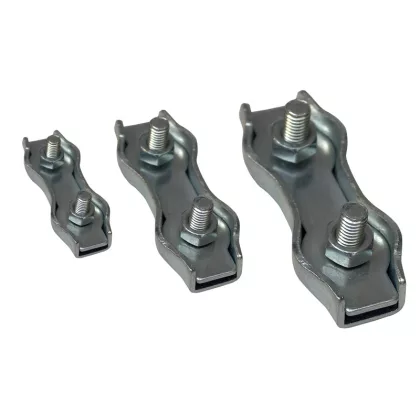   TRACON BSZ2-4 Sodronyszorító bilincs, dupla, acél d=4-4,8mm, M5