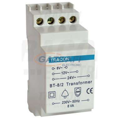 TRACON BT-8-2 Biztonsági (csengő) transzformátor