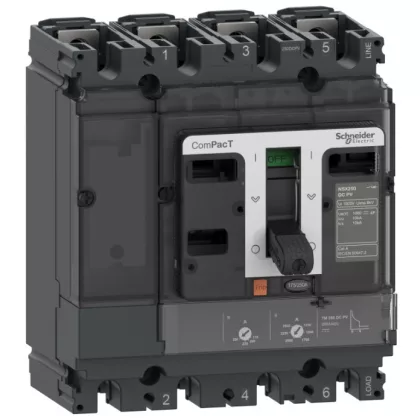   SCHNEIDER C10F4TM080D1 ÚJ GENCompact NSX80 TM DC PV 4P megsz