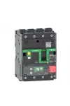 SCHNEIDER C11F44V100L kompakt megszakító NSXm F (36 kA 415 VAC), 4P 4d, 100 A beállítás Micrologic 4.1 kioldóegység, EverLink csatlakozókkal