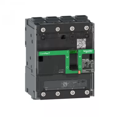 SCHNEIDER C11H6TM025L kompakt megszakító NSXm H (70 kA 415 VAC), 4P 3d, 25 A beállítás TMD kioldóegység, EverLink csatlakozókkal