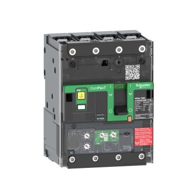 SCHNEIDER C12E44V160B ÚJ GENCompact NSXm Vigi 4P 160A 16kA sín