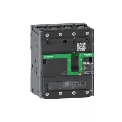   SCHNEIDER C12F4TM125B ÚJ GENCompact NSXm 36kA TM125D 4P/4T sín
