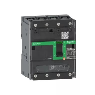 SCHNEIDER C12H6TM125B ÚJ GENCompact NSXm 70kA TM125D 4P/3T sín