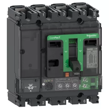 SCHNEIDER C16B44V100 ÚJ GENCompact NSX160 4P 25k Mic4.2 100 SCHNEIDER C16B44V100 ÚJ GENCompact NSX160 4P 25k Mic4.2 100