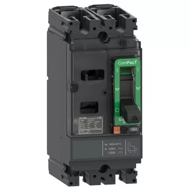 SCHNEIDER C16F2TM125 ÚJ GENNSX160F 125A 2P 36KA DC megszakító