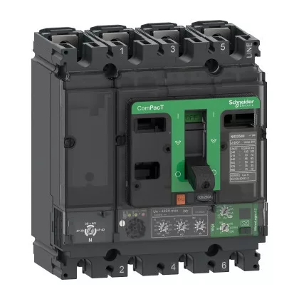 SCHNEIDER C25F44V100 ÚJ GENCompact NSX250 4P 36k Mic4.2 100