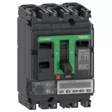 SCHNEIDER C25V36E100 ÚJ GENNSX250HB1 megszakító 6.2 E 100A 3P